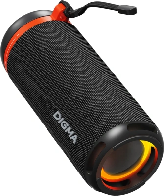 Колонка порт. Digma D-PS1521 черный 16W 2.0 BT 10м 1800mAh (PS1521B)