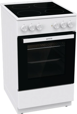 Плита Электрическая Gorenje GEC5A12WG-B белый стеклокерамика (без крышки)