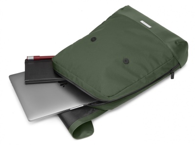 РюкзакДА Moleskine METRO FOLDOVER (ET926MTFBKK6) 31x42x10см полиамид зеленый