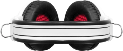 Наушники с микрофоном Оклик HS-G300 ARMAGEDDON белый/черный 2.2м мониторные оголовье (361558)