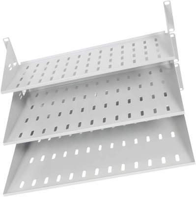 Полка стационарная ЦМО МС-20 2U нагр.:15кг. 19" 200мм серый (упак.:1шт)