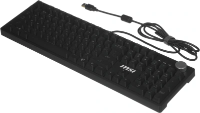 Клавиатура MSI GK320 механическая черный USB Multimedia for gamer LED (S11-04RU259-HH9) кабель 1.6м