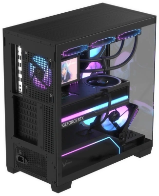 Корпус Formula Crystal Z8G Floe черный без БП ATX 3x120mm 3x140mm 2xUSB3.0 audio bott PSU
