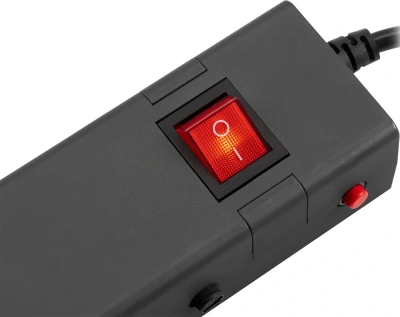 Сетевой фильтр Buro 600SE-1.8-B 1.8м (6 розеток) черный (коробка)