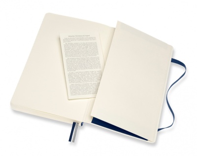 Блокнот Moleskine CLASSIC SOFT EXPENDED QP616EXPB20 Large 130х210мм 400стр. линейка мягкая обложка синий сапфир