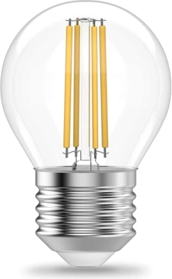 Лампа филам. Gauss Filament 10Вт цок.:E27 шар 220B св.свеч.бел.теп. (упак.:1шт) (52210)
