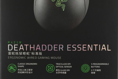 Мышь Razer DeathAdder Essential черный оптическая 6400dpi USB 5but (RZ01-03850100-R3C1)