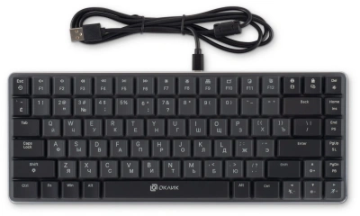 Клавиатура Оклик K615X механическая серый/серебристый USB slim Multimedia for gamer LED (1934413) кабель 1.5м