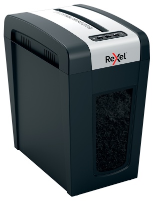 Шредер Rexel Secure MC6-SL черный (секр.P-5) перекрестный 6лист. 18лтр. скрепки скобы