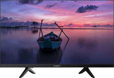 Телевизор LED Vitek 24" VT-24HBS300 Яндекс.ТВ Frameless черный HD 60Hz DVB-T DVB-T2 DVB-C DVB-S DVB-S2 USB 2.0 Smart TV