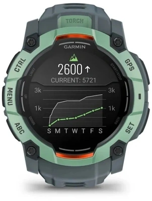 Смарт-часы Garmin Instinct 3 1.3" AMOLED корп.бирюзовый рем.бирюзовый (010-03020-01)