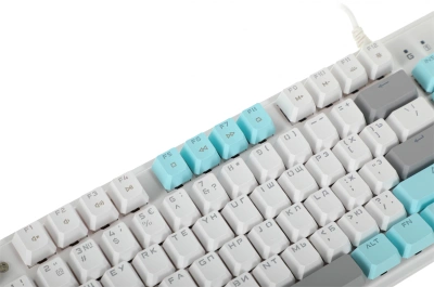 Клавиатура A4Tech S510N механическая белый USB for gamer LED (S510N (ICY WHITE )) кабель 1.8м