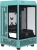 Корпус Thermaltake The Tower 100 Turquoise голубой без БП miniITX 1x120mm 3x140mm 2xUSB3.0 audio bott PSU