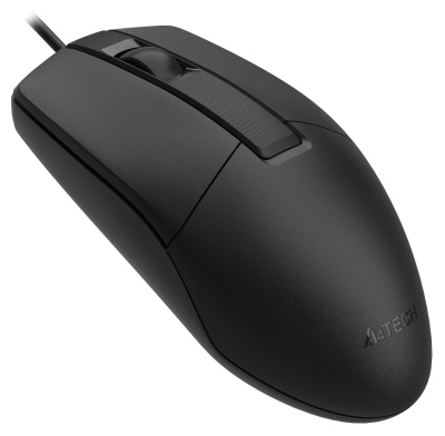 Мышь A4Tech OP-330S черный оптическая 1200dpi silent USB 3but (OP-330S (BLACK))