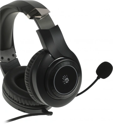 Наушники с микрофоном A4Tech Bloody G220 черный 2м мониторные оголовье (G220 AUX3.5-4PIN + USB)