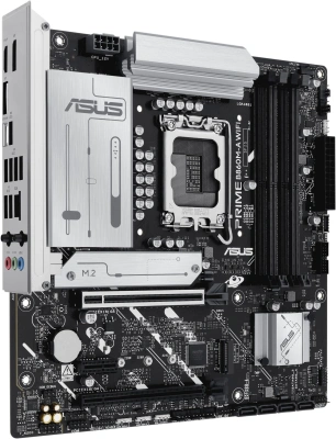 Материнская плата Asus PRIME B860M-A WIFI Soc-1851 Intel B860 4xDDR5 mATX AC`97 8ch(7.1) 2.5Gg RAID+HDMI+DP