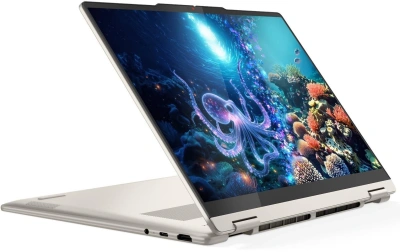 Ноутбук Lenovo Yoga 7 14AKP10 Ryzen AI 5 340 24Gb SSD1Tb AMD Radeon 840M 14" OLED Touch WUXGA (1920x1200) Windows 11 Home beige WiFi BT Cam (83JR005YRK)
