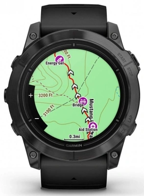 Смарт-часы Garmin Epix Pro gen.2 51мм 1.4" AMOLED корп.серый рем.черный (010-02804-21)