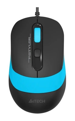 Мышь A4Tech Fstyler FM10 черный/синий оптическая 1600dpi USB 4but (FM10 BLUE)