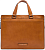 Деловая сумка The Bridge Leone Soft 063026D3/74 с отделением для ноутбука 13" коньячная натур.кожа