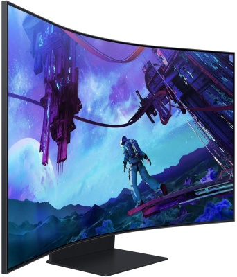 Монитор Samsung 55" Odyssey Ark S55CG97WNI черный VA LED 16:9 HDMI M/M матовая HAS 600cd 178гр/178гр 3840x2160 165Hz FreeSync Premium Pro DP 4K USB 41.5кг