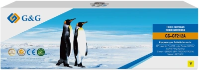 Картридж лазерный G&G GG-CF212A желтый (1800стр.) для HP HP LJ Pro 200 color Printer M251n/nw/MFP M276n/nw, Canon LBP-7100Cn/7110Cw с чипом Canon