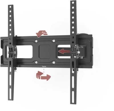 Кронштейн для телевизора Hama 00220832 черный 32"-65" макс.30кг настенный поворотно-выдвижной и наклонный