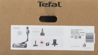Пылесос Tefal X-Force Flex TY9L42WO 380Вт серый/зеленый