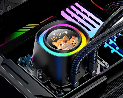 Система водяного охлаждения ID-Cooling FX360 LCD ARGB Soc-AM5/AM4/1200/1700/1851 черный 4-pin 27.2dB Al LCD 350W Ret