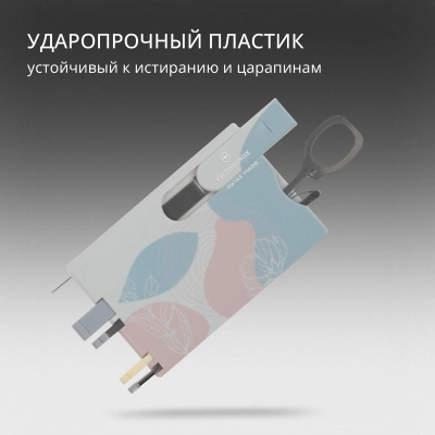 Швейцарская карта Victorinox Swiss Card Classic Paris Style (0.7100.E221) розовый коробка подарочная