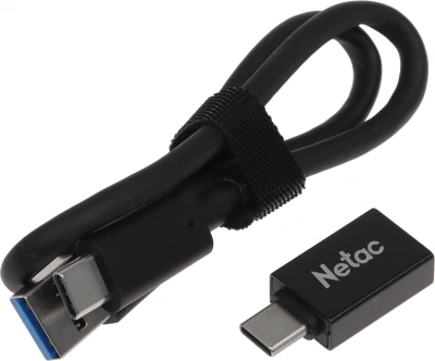 Накопитель SSD Netac USB-C 240GB NT01Z6S-240G-32SL Z6S 2.5" серебристый