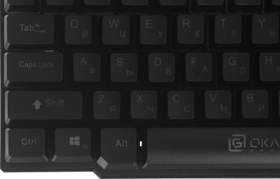 Клавиатура Оклик 780G SLAYER черный USB for gamer LED (412899) кабель 1.5м