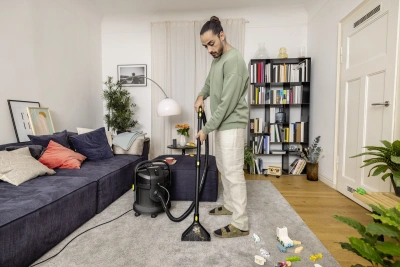 Пылесос моющий Karcher SE 4 1000Вт черный