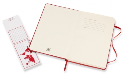 Блокнот Moleskine CLASSIC QP050F2 Medium 115x180мм 208стр. линейка твердая обложка красный