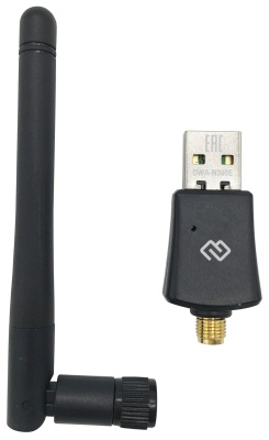 Сетевой адаптер Wi-Fi Digma DWA-N300E N300 USB 2.0 (ант.внеш.съем) 1ант.