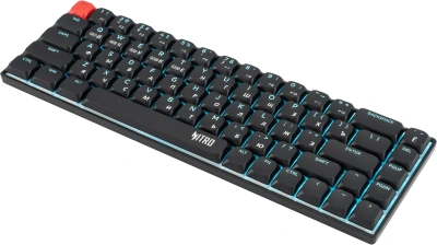 Клавиатура Acer Nitro OKR400 механическая черный USB беспроводная BT/Radio Multimedia for gamer LED (ZL.KBDEE.01A) кабель 1.5м