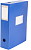 Короб архивный вырубная застежка Бюрократ -BA100/08BLUE пластик 0.8мм корешок 100мм 330x245мм синий