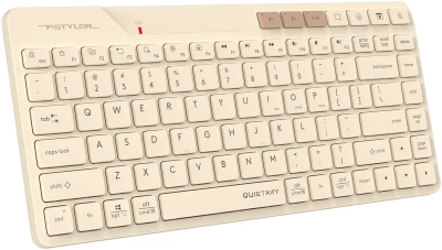 Клавиатура A4Tech FBK26C AS бежевый USB беспроводная BT/Radio slim Multimedia