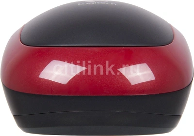 Мышь Logitech M185 черный/красный оптическая 1000dpi беспров. USB для ноутбука 2but (910-002633)