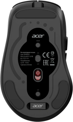 Мышь Acer OMR503 черный оптическая 3200dpi silent беспров. BT/Radio USB 4but (ZL.MCE11.01B)