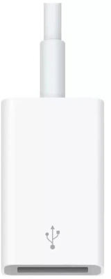 Переходник Apple A1632 MJ1M2FE/A USB (f)-USB Type-C (m) 0.11м белый