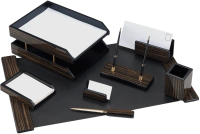 Настольный набор Good Sunrise 8FE-1A (8 предметов) черное дерево дерево/МДФ черный