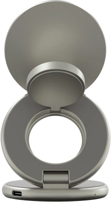 Беспроводное зар./устр. Magssory WCH073 25W 3A (PD+QC+SCP+FCP+AFC) для Apple титановый