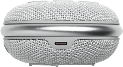 Колонка порт. JBL Clip 4 белый 5W 1.0 BT 15м 500mAh (JBLCLIP4WHT)