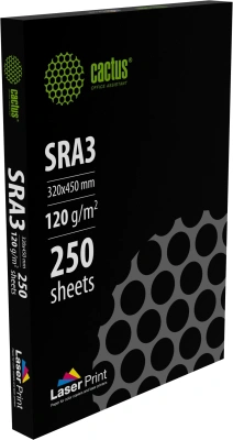 Бумага Cactus CS-LPSRA3120250 SRA3 марка A/120г/м2/250л./белый CIE170% для лазерной печати