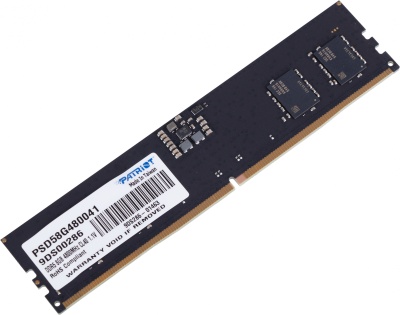 Память DDR5 8GB 4800MHz Patriot PSD58G480041 Signature RTL PC5-38400 CL40 DIMM UDIMM 288-pin 1.1В single rank Ret