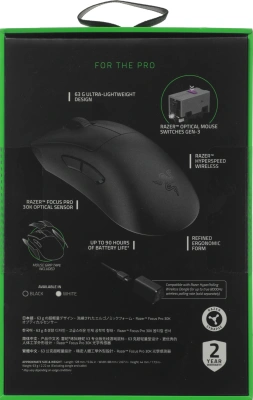 Мышь Razer DeathAdder V3 Pro черный оптическая 30000dpi беспров. USB-C 5but (RZ01-04630100-R3A1)