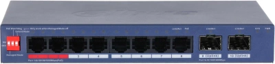 Коммутатор Dahua DH-CS4210-8GT-110 (L2) 8x100Мбит/с 2xКомбо(1000BASE-T/SFP) управляемый