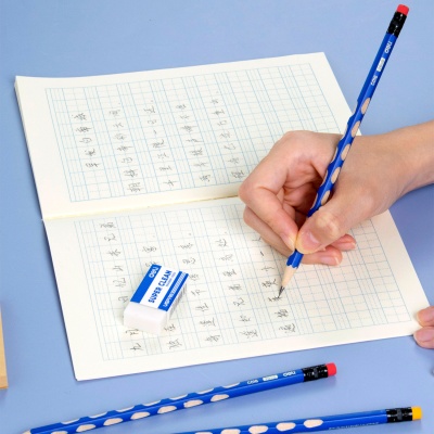 Карандаш ч/г Deli EC016-HB U-Touch HB шестигран. синий (12шт) ластик