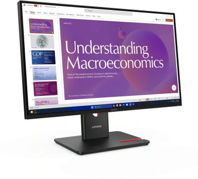 Монитор Lenovo 23.8" ThinkVision T24d-40 черный IPS LED 16:9 HDMI M/M матовая HAS Piv 250cd 178гр/178гр 1920x1080 120Hz DP FHD USB 5.6кг